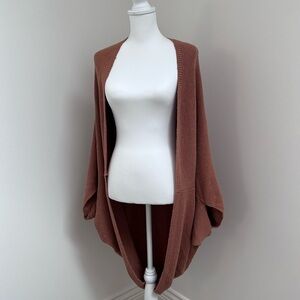 J. Jill Oversized Cocoon Sweater Cardigan Caramel XL-3X